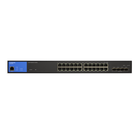 24-Port Managed Gigabit PoE+ Switch with 4 10G SFP+ Uplinks 410W TAA Compliant LGS328MPC