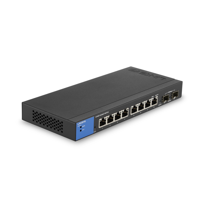 8-Port Managed Gigabit Ethernet Switch with 2 1G SFP Uplinks TAA Compliant, , hi-res