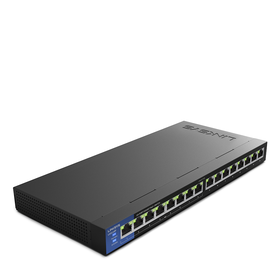 Linksys LGS116P 16 端口商用桌上型千兆 PoE+ 交換機