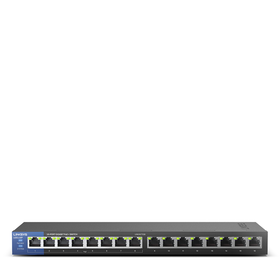 LGS116P 16-Port Business Desktop Gigabit PoE+ Switch, , hi-res