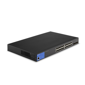 24-Port Managed Gigabit PoE+ Switch with 4 10G SFP+ Uplinks 410W, , hi-res