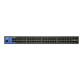 48-Port Managed Gigabit PoE+ Switch with 4 10G SFP+ Uplinks 740W TAA Compliant LGS352MPC, , hi-res