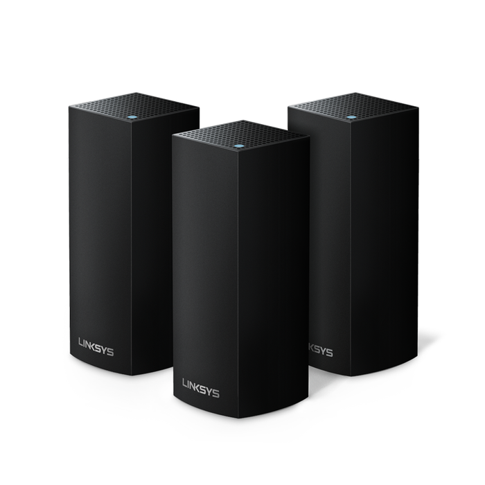 Linksys Velop Intelligent Mesh WiFi System, Tri-Band, 3-Pack Black , , hi-res