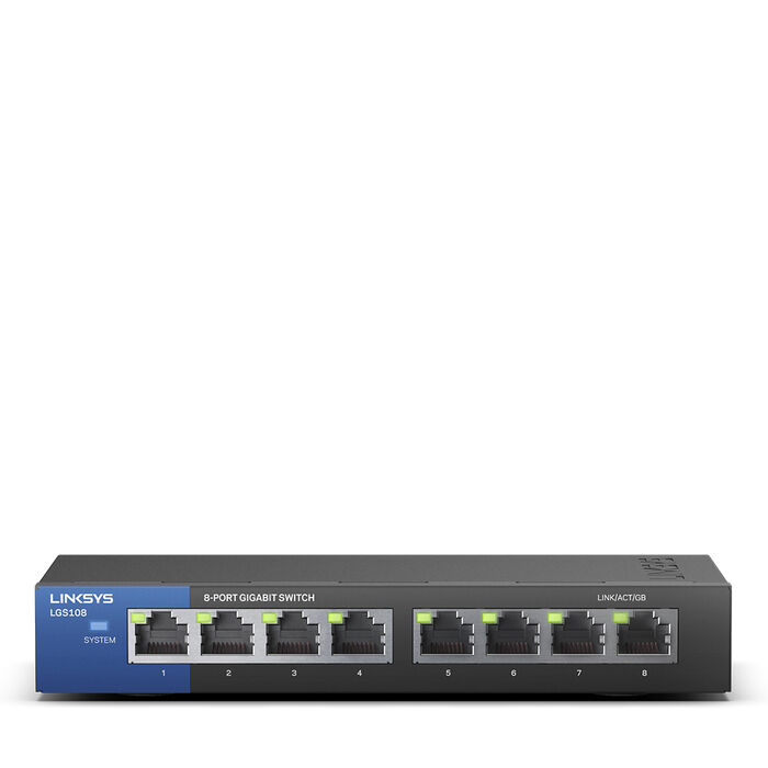 LGS108 8-Port Business Desktop Gigabit Switch, , hi-res